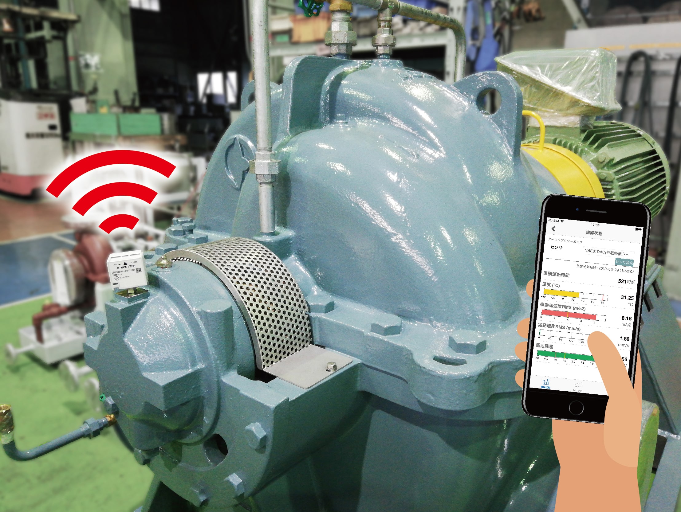 経産省が、スマート保安技術としてトリシマの回転機械モニタリング